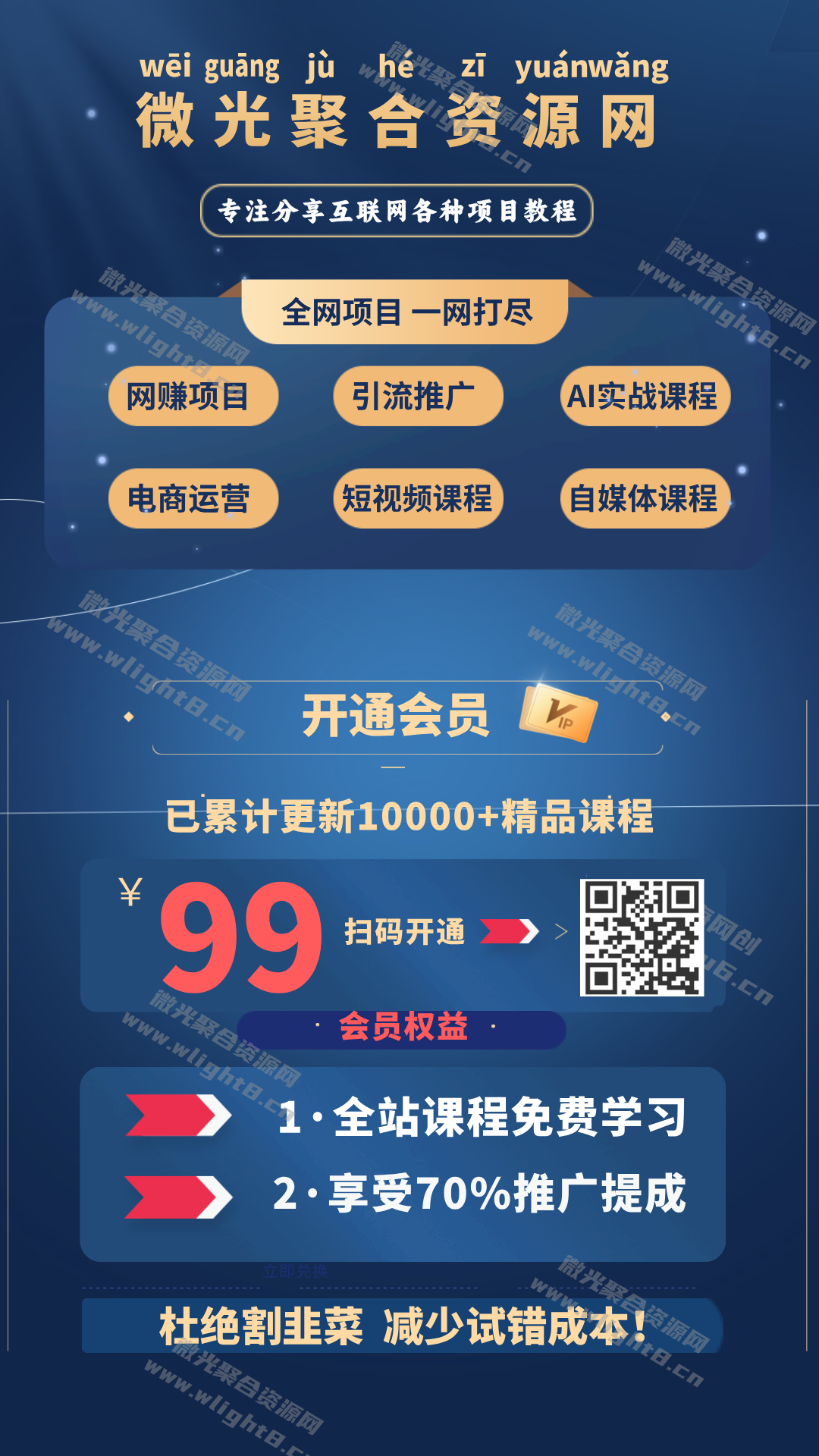 【站长运营资料】无水印课程资源-微光聚合